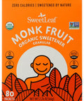 Sweetleaf Monk Fruit Organic Sweetener Granules 80 Packets