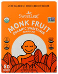 Sweetleaf Monk Fruit Organic Sweetener Granules 80 Packets