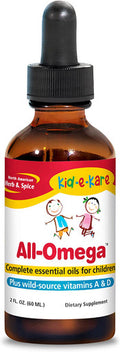 North American Herb Spice Kidekare AllOmega 2 fl. oz. Essential Oils for Children Protects Cell Membranes Contains Vitamin A D EPA DHA NonGMO 24 Servings
