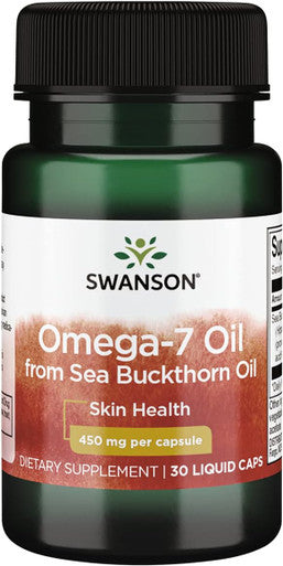 Swanson Omega-7 Oil from Sea Buckthorn Oil 450 mg 30 Liq Caps