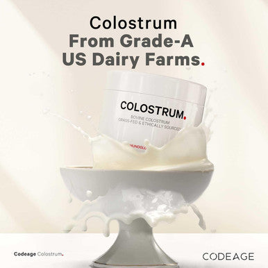 Codeage Bovine Colostrum Powder Supplement 4-Month Supply 1000mg per Serving Grass-Fed Ethically Sourced Immunoglobulin-Rich Prized First Milk Cold-Chain Pasteurized Agglomerated Non-GMO 4.3 OZ