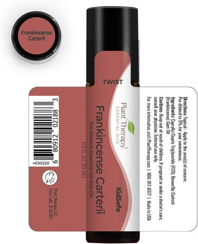 Plant Therapy Frankincense Carteri Essential Oil | 100% Pure, Pre-Diluted Roll-On, Natural Aromatherapy, Therapeutic Grade | 10 milliliter (1/3 ounce)