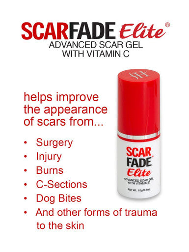 Elite Advanced Scar Treatment, Scar Removal, Scar Therapy, Scar Prevention, Anti Scar Gel With Silicone & Vitamin C -15G