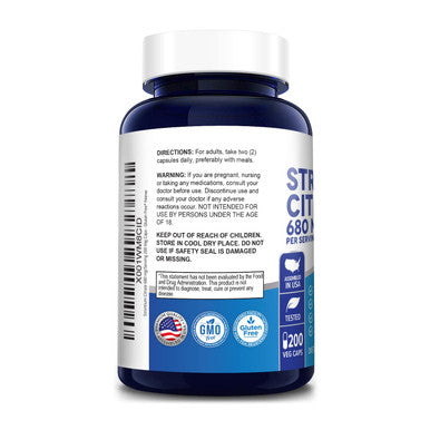 Strontium 680 mg 200 Vegetarian Caps (Non-GMO & )