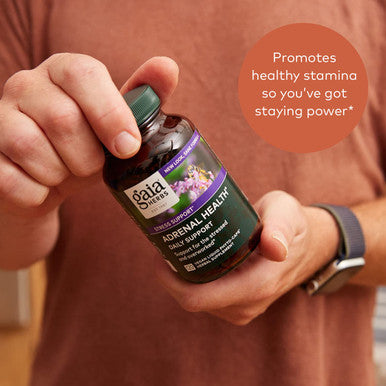Gaia Herbs Adrenal Health Daily Support - with Ashwagan, Holy Basil & Schisandra - Herbal Supplement to Help Maintain Healthy Energy and Levels - 120 Liquid Phyto-Capsules (120 Count)
