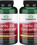Swanson Garlic Oil Concentrate - Triple Strength 1500 mg 500 Sgels 2 Pack