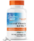 Doctor'S Best Natural Vitamin K2 Mk7 With Menaq7 Multivitamins 100 Mg 60 Veggie Capsules