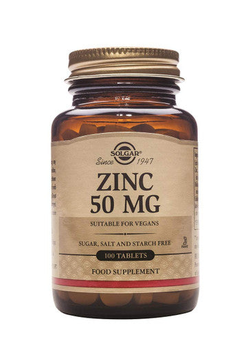 Solgar Vitamin C 1000 Mg 100 Vegetable Capsules - Antioxidant & Immune Support - Overall Health Zinc 50 Mg 100 Tablets - Zinc For Healthy Skin Taste & Vision