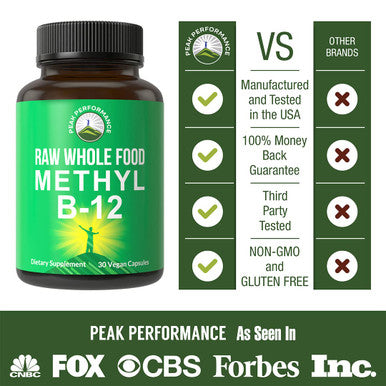 Peak Performance Raw Whole Food Vegan Supplement Plus 25+