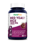 NusaPure Red Yeast Rice 1800mg 180 Veggie Capsules (Non-GMO, )