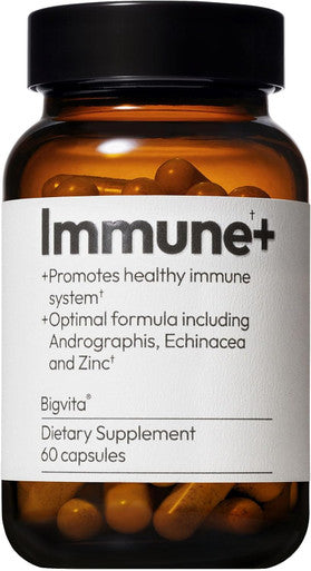 BigVita Immune Support Booster Supplement with Elderberry Echinacea Vitamin C Andrographis Zinc Magnesium Oxide and Selenium Immune Defense Dietary Supplements, 60 Capsules