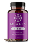 Qualia Night Sleep Aid | Non-Habit Forming | Science-Backed Supplement for Deep Refreshing Sleep | Melatonin-Free Vegan Non-GMO Gluten-Free 80 Count