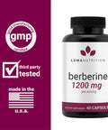Berberine Supplement - Berberine 1200mg Per Serving - Berberine HCI - Berberine Plus - 60 Berberine Capsules