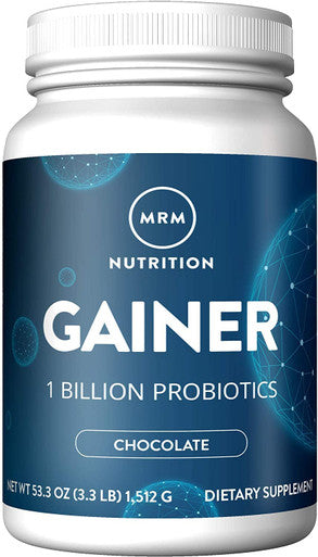 MRM Nutrition Gainer Protein with Probiotics + Postbiotics | Chocolate Flavored | 25g Protein |Whey Concentrate + Isolate + micellar Casein|Slow + Fast digesting| with Digestive enzymes |18 Servings