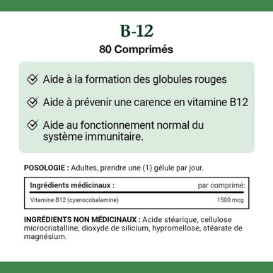 Nature's Bounty Time Release B-12 1500Mcg 80 Tablets