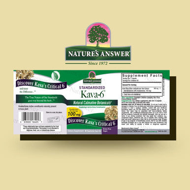 Nature'S Answer Kava Root Powder 90 Capsules - Kava Powder for Mood & Stress Relief Calming Support - Kava Tea - Gluten Vegan Made in USA for Everyone