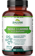 Zazzee High Absorption Indole-3-Carbinol (I3C), 200 Mg Per Capsule, 120 Vegan Capsules, 4 Month Supply, 5 Mg Bioperine For Enhanc