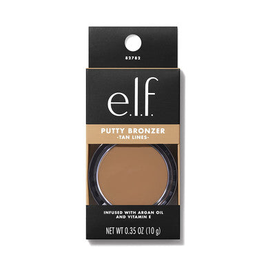 e.l.f. Putty Bronzer Creamy Highly Pigmented Formula Creates a LongLasting Bronzed Glow Infused with Argan Oil Vitamin E Tan Lines 0.35 Oz