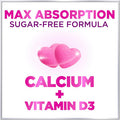 Calcium Supplements For Women + 400 Iu Vitamin D3 - Sugar-Calcium Chews Gummy For Bone & Immune Support, Supports Teeth & Bone Strength, Chewable Calcium Supplement For Women & Men - 60 Gummies
