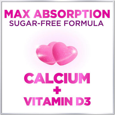 Calcium Supplements For Women + 400 Iu Vitamin D3 - Sugar-Calcium Chews Gummy For Bone & Immune Support, Supports Teeth & Bone Strength, Chewable Calcium Supplement For Women & Men - 60 Gummies