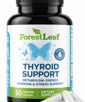 Forestleaf Thyroid Support For Women And Men With Iodine - Energy Focus & Power Thyroid Supplement - All Natural Herbal Mineral And Vitamin Complex With B12 Zinc Selenium Ashwagandha 60 Vegetarian Capsules