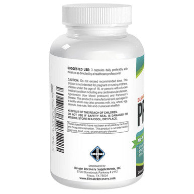 Elevate Recovery Supplements 2-Month Prostate Health Support Supplement With 33 Active Ingredients - Prostate Supplements For Men - Prostate Pills - 180 Capsules