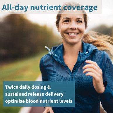 Pure & Essential Advanced Vegan Multivitamin & Minerals For Women With Iron, Methylated Folate, Clean Label, Non-Gmo, Sustained Release, 60 Tablets