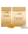 PURE ORIGINAL INGREDIENTS Boswellia Serrata Extract & Turmeric Powder Bundle (1Lb), Natural Supplements, No Preservatives