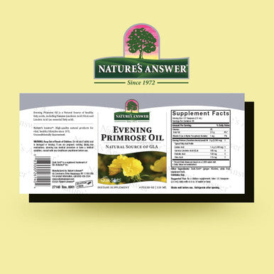 Nature'S Answer Liquid Evening Primrose Oil 4oz Liquid | Cold Pressed | Essential All Natural Moisturizer for Hair Skin Nails | Rosacea Psoriasis Eczema Relief | Single Count