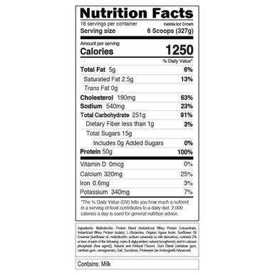 Evlution Nutrition Stacked Protein Gainer, Whey Protein Powder Complex, 50 Grams Protein, 250 Grams Carbohydrates, Build Muscle, Recovery, Post Workout, Gluten-Free (Vanilla Ice Cream, 12 LB)