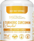 Turmeric Curcumin Supplement Complex - Turmeric Curcumin with Ginger, BioPerine Black Pepper, Boswellia, Glucosamine - 95% Standardized Curcuminoids - Joint Support Supplements*, 90 Capsules