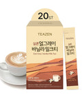 Teazen Earl Grey Vanilla Milk Tea Powder Cylon Black Tea Sweetened Instant Milk Tea Mix On-the-go Packet (20 Packets 10.58oz)