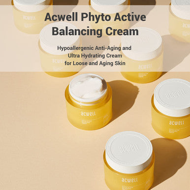 ACWELL Phyto Active Balancing Intensive Hydrating Facial Moisturizer Cream 1.86 fl.oz. With Amino Acid for Skin Tightening AntiWrinkle Face Cream for Skin Restoring Moisture Barrier