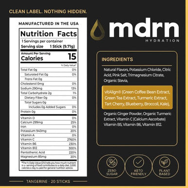 Electrolyte Mix | 1600mg+ Electrolytes w/Pink Himalayan Salt | No Sugar Added (20ct, Tangerine)