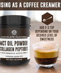 Left Coast Performance MCT Oil Powder with Acacia Fiber & Collagen Peptides Prebiotic Collagen Protein 9g MCTs from Coconuts Sugar Free Keto Coffee Creamer Grass Fed Chocolate Non-GMO Gluten Free 16 oz