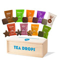 Tea Drops Set | Organic Dissolvable Loose Leaf Tea | Chai Spice Chocolate Earl Grey Citrus Ginger Rose Matcha Peppermint Ube Vanilla Bean Thai | 9 Sampler Assortment - 1 Per Flavor
