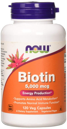 Now Foods Biotin 5 MG Vegetarian Capsules 120 Count