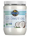 Garden Of Life Organic Extra Virgin Coconut Oil - Unrefined Cold Pressed Plant Based Oil For Hair, Skin & Cooking, 14 Oz