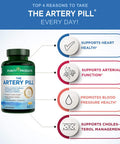 The Artery Pill MenaQ7 Vitamin K2 UltraPure Omega3 Fish Oil Purity Products 60Count