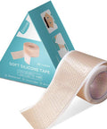 Dimora Silicone Medical Tape - Hypoallergenic First Aid Tapes With Easy Tear Design, Pain-Removal Surgical Tapes For Sensitive Skin, No Residue(1.6In X 59 In),1 Roll