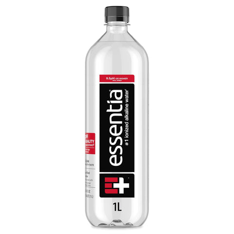 Essentia Water LLC, Ionized Alkaline Bottled Water; 99.9% Pure, Infused with Electrolytes, 9.5 pH or Higher a Clean, Smooth Taste, 20 Fl Oz (Pack of 24)