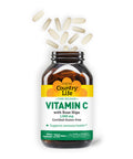 Country Life Time Release Vitamin C With Rose Hips Supports Immune Health 1 000Mg 250 Tablets Certified Gluten Free Certified Vegan