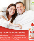 Zazzee Grapefruit Seed Extract (Gse) 4 Ounces | 2X Potency | Maximum Strength | High Absorption | 480 Servings | 100 Mg Per Servi