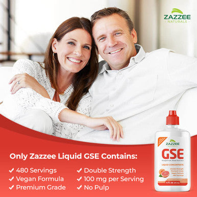 Zazzee Grapefruit Seed Extract (Gse) 4 Ounces | 2X Potency | Maximum Strength | High Absorption | 480 Servings | 100 Mg Per Servi