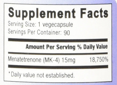 Relentless Improvement Vitamin K2 Mk4 Vegan Naturally