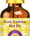 Deve Herbes Pure Cashew Nut Oil (Anacardium occidentale) 100% Natural Therapeutic Grade for Personal Care (50ml (Glass Dropper))