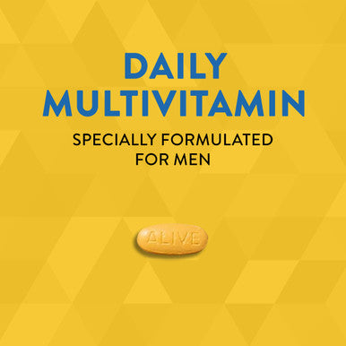 Natures Way Alive Mens 50+ Complete Multivitamin High Potency B-Vitamins 50 Tablets