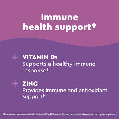 Nature Made Wellblends Elderberry With Immunecare Vitamin D3 And Zinc With Elderberry Flavor 30 Fast Dissolve Tablets