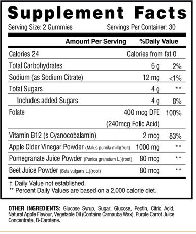 Boss Bears Apple Cider Vinegar Gummies, Chewy Apple Flavor, Increases Energy, Boost Skin Health, Full Gram of ACV per Serving, Gluten Free, Supports Healthy Gut and Heart (30 Servings, Apple Flavor)