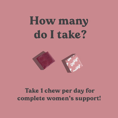 Chewsy Women'S Multivitamin Chews, Immune & Energy Support, Vitamins C, B12, A, D, E, Folic Acid, Probiotics, Biotin, Cranberry, Adult Chewable Vitamin, Individually Wrapped Fruity Chews,30-Day Supply